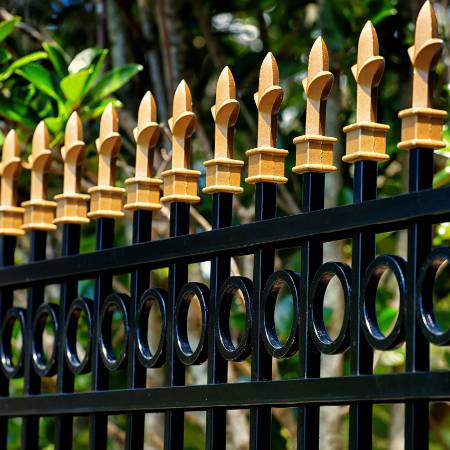 Aluminum fence installed in Bucks County PA