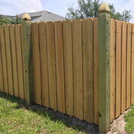 board on board fence installed in bucks county pa