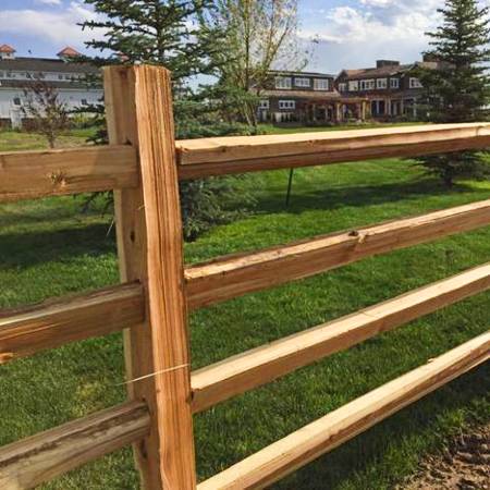 cedar split rail fence installed in bucks county pa | split rail fencing bucks county pennsylvania