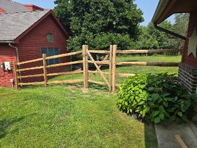 spit rail fence bucksmont fence split rail fence installed in Fort Washington,Upper Dublin Township,Montgomery County,40.138611,-75.191389,19034,