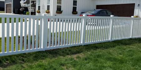 vinyl picket fence installation in bucks county pa